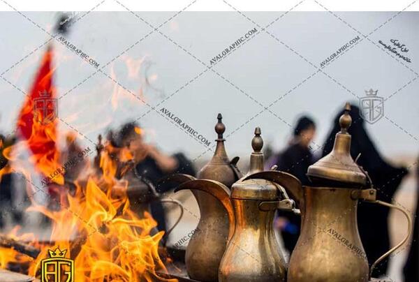 عکس چای روی آتش