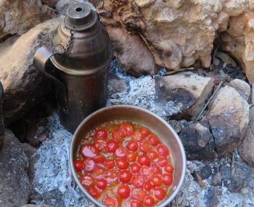 عکس چای روی آتش