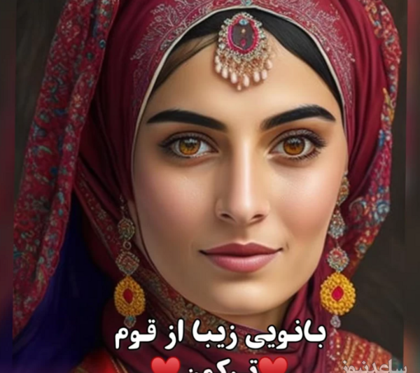 عکس دختر بلوچ با لباس محلی