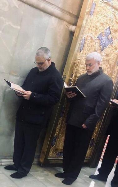 عکس قاسم سلیمانی در کربلا