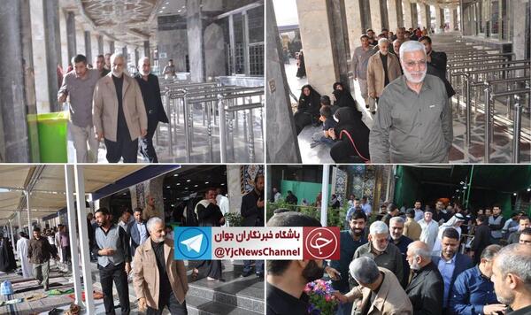 عکس قاسم سلیمانی در کربلا