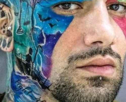عکس تاتو شهر ما قاضی نداشت قصاب بود