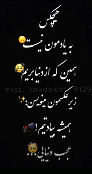 عکس نوشته غمگین شاخ