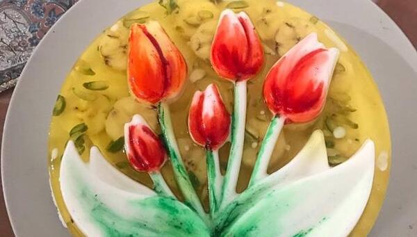 عکس ژله گل لاله