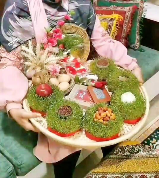 عکس ایده برای سفره هفت سین کاردستی