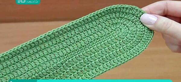 عکس جوراب روفرشی بافتنی