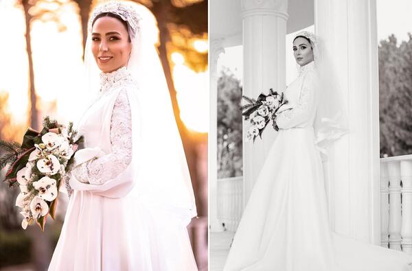 عکس عروسی سوگل طهماسبی و همسرش