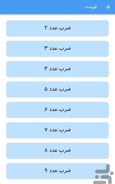 عکس جدول ضرب ششم