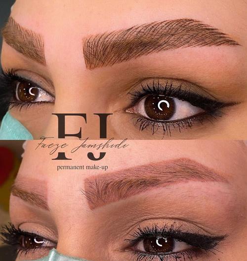 عکس مدل تاتو ابرو زنانه
