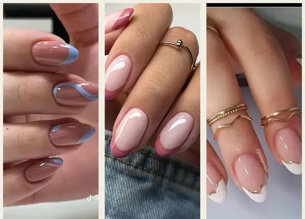 عکس طرح ناخن فرنچ