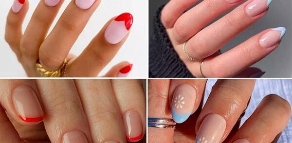 عکس طرح ناخن فرنچ