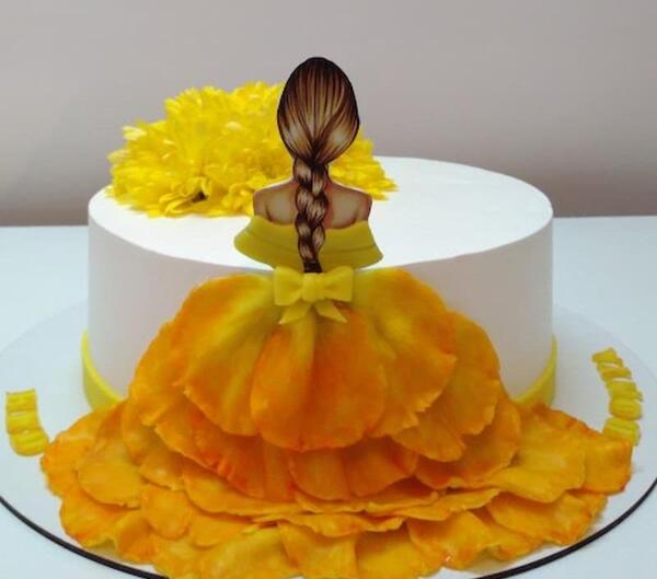 عکس کیک تولد دخترانه برای ۱۰ سال