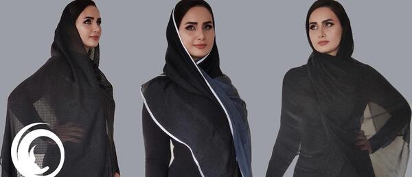 عکس روسری مشکی ساده