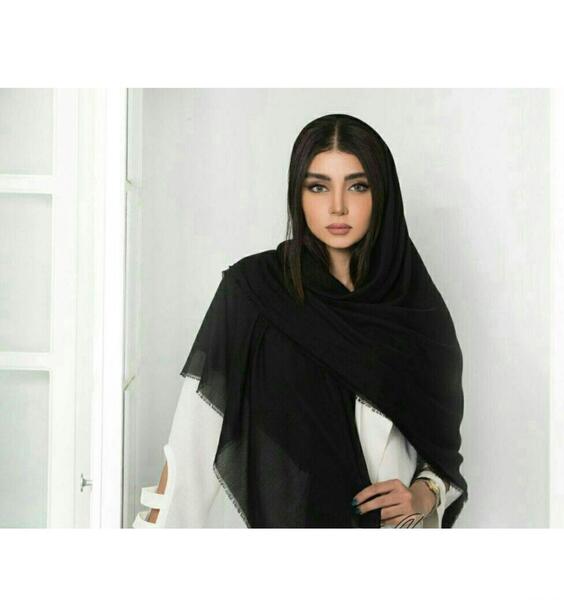 عکس روسری مشکی ساده