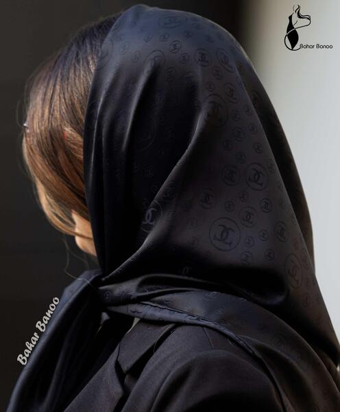 عکس روسری مشکی ساده