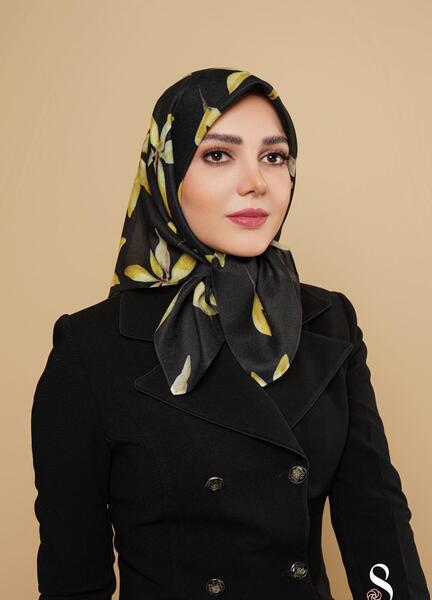 عکس روسری مشکی ساده