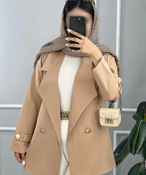 عکس پالتو رنگ شتری