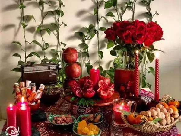 عکس نوشته تبریک شب یلدا به رفیق