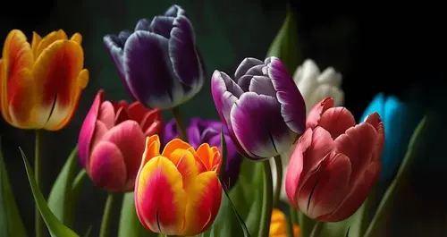 عکس گل لاله هلندی