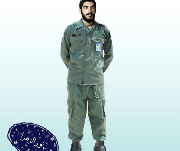 عکس ایستاده شهید ابراهیم هادی