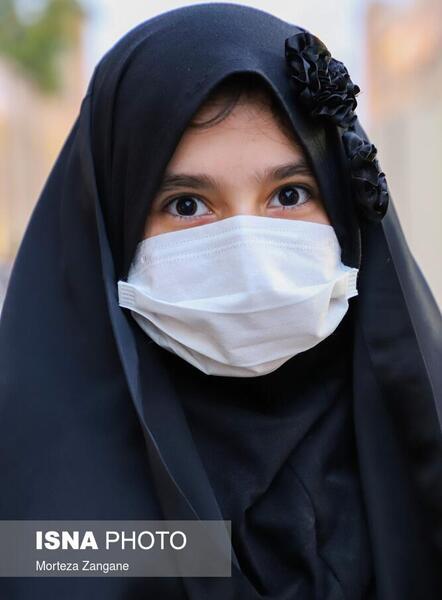 عکس دختر بلوچ با ماسک