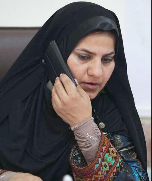 عکس دختر بلوچ با ماسک