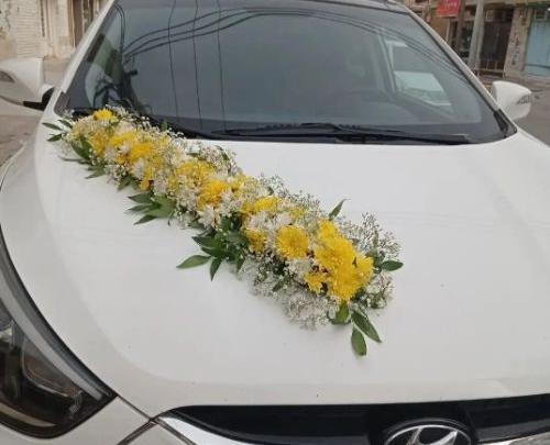 عکس ماشین عروس سانتافه مشکی