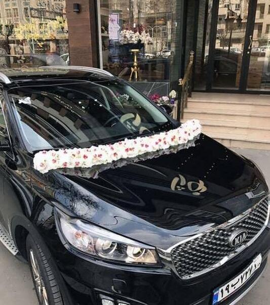 عکس ماشین عروس سانتافه مشکی