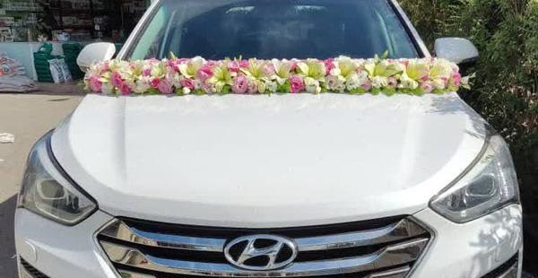 عکس ماشین عروس سانتافه مشکی