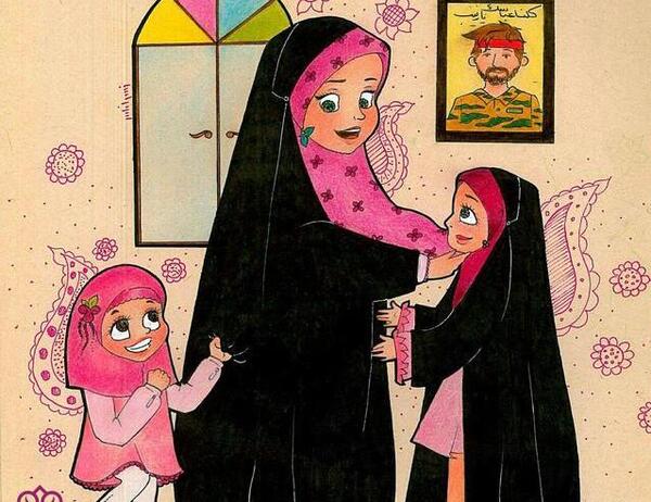 عکس با حجاب مادر و فرزند