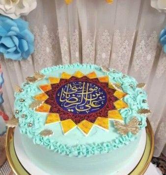 عکس امام حسین روی کیک