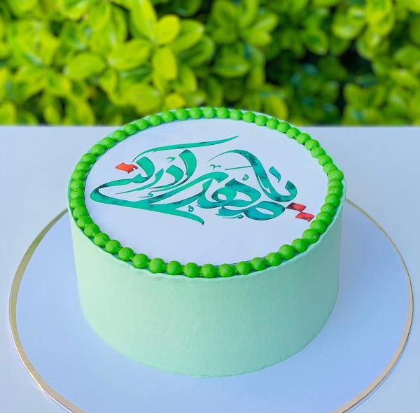 عکس امام حسین روی کیک