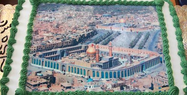 عکس امام حسین روی کیک