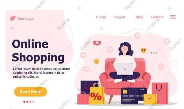 عکس دختر در حال خرید