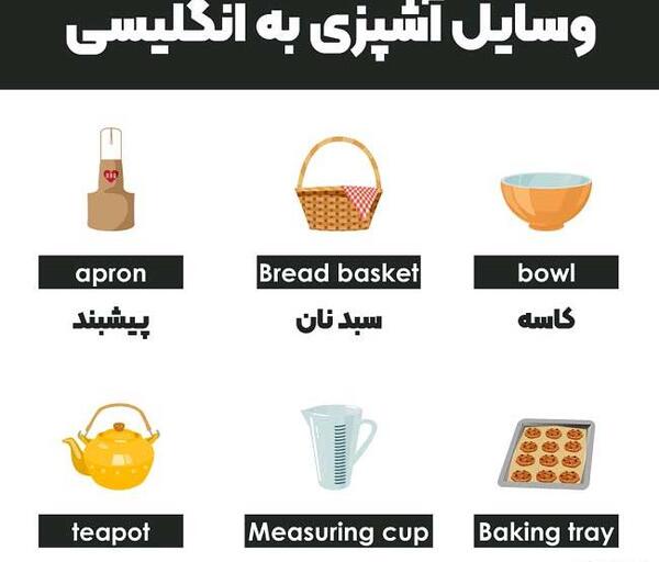 عکس ظرف غذا به انگلیسی