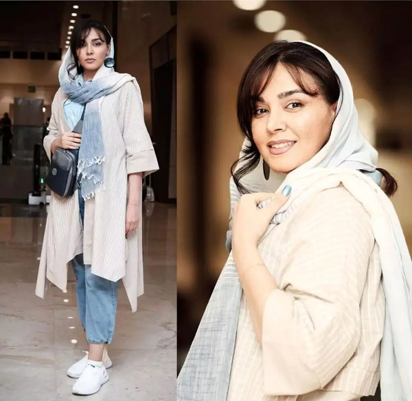 عکس ندا قاسمی در کلبه ای در مه