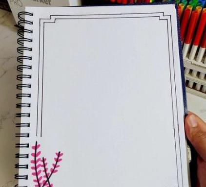 عکس ایده نقاشی حاشیه دفتر