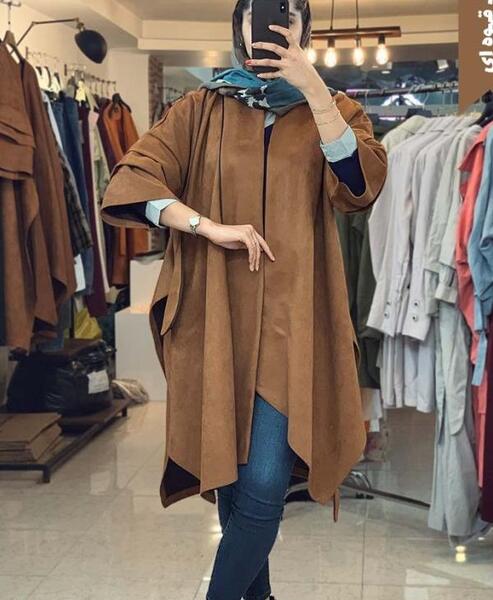 عکس مدل مانتو اسپرت قهوه ای