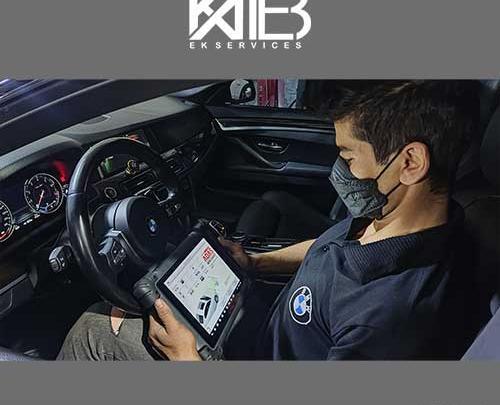 عکس توی ماشین بی ام و