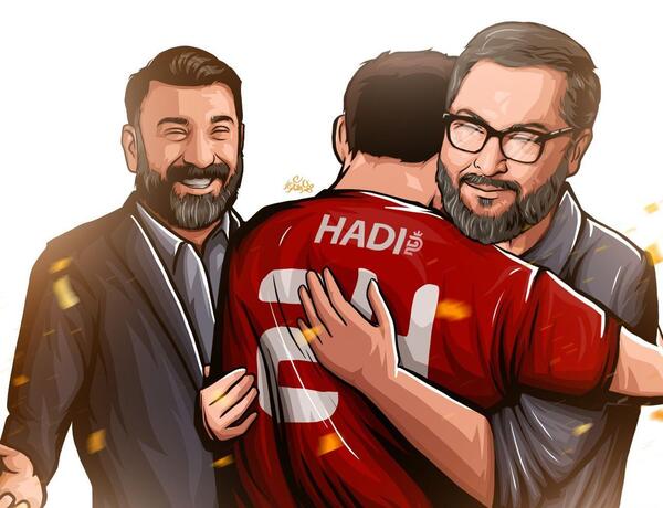 عکس علی انصاریان در کنار مهرداد میناوند