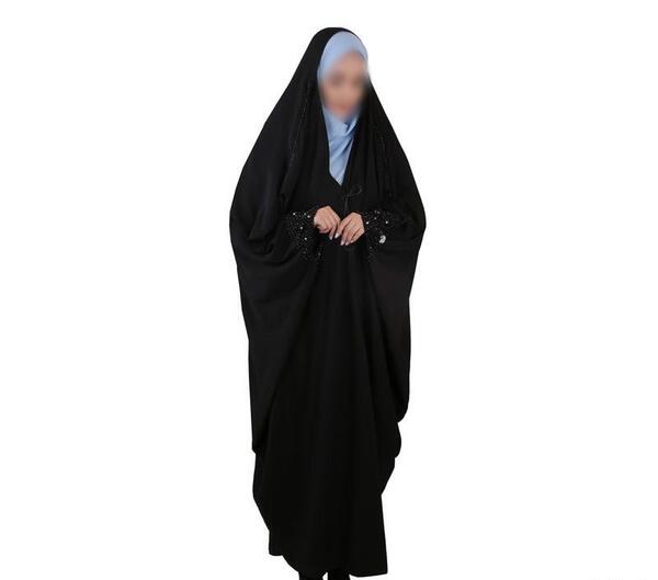 عکس چادر رنگی تیره