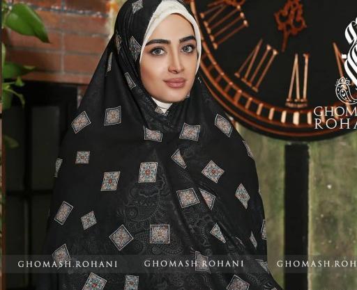 عکس چادر رنگی تیره