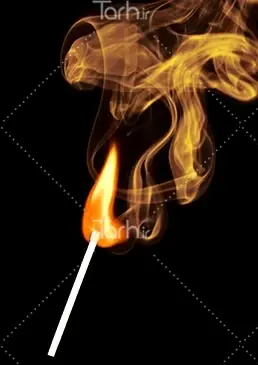 عکس در حال سوختن
