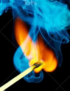 عکس در حال سوختن