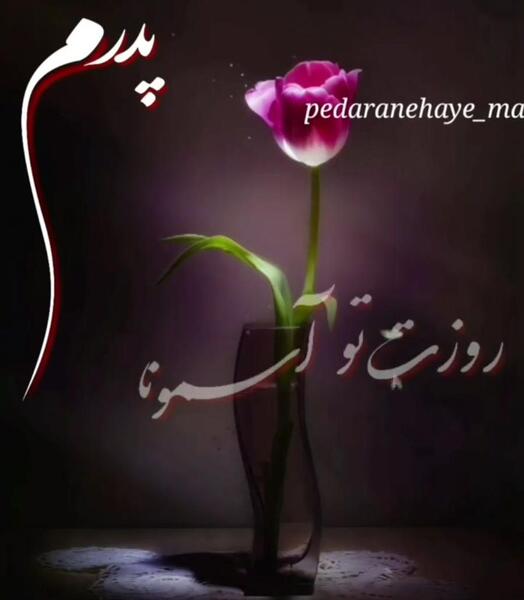 عکس پدرم روزت در آسمانها مبارک