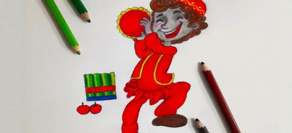 عکس حاجی فیروز برای نقاشی