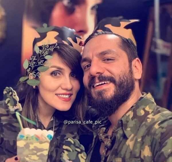 عکس از عباس غزالی و همسرش