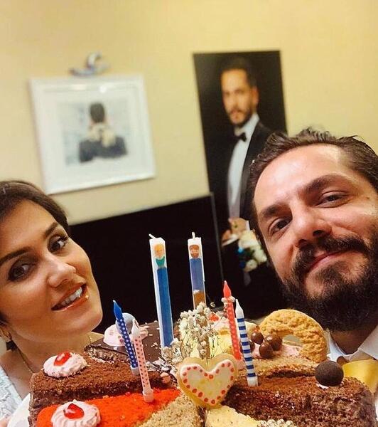 عکس از عباس غزالی و همسرش