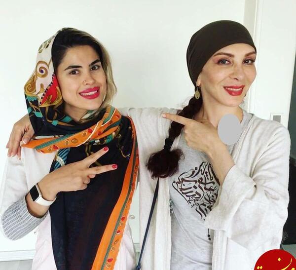 عکس افسانه بایگان و همسر و فرزندش