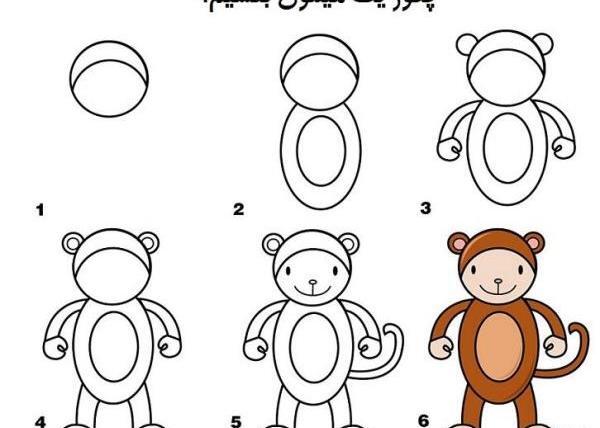 عکس نقاشی ساده مرحله ای